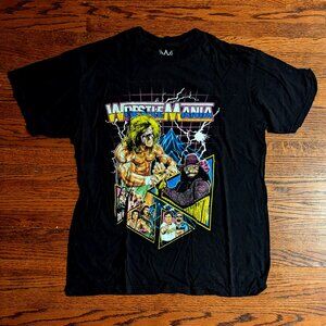 Retro WWE Wrestlemania Graphic Tee T-Shirt - Medium